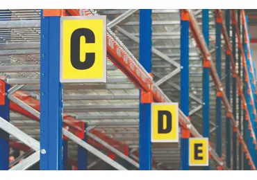 Značení paletových regálů a uliček, samolepící | magnetické – Typ C, 1 znak